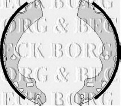 BORG & BECK bbs6091 -  Комплект тормозных колодок